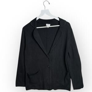 J. Crew Two-button Sweater Knit Blazer in Jacket in Black W1952 Sz S